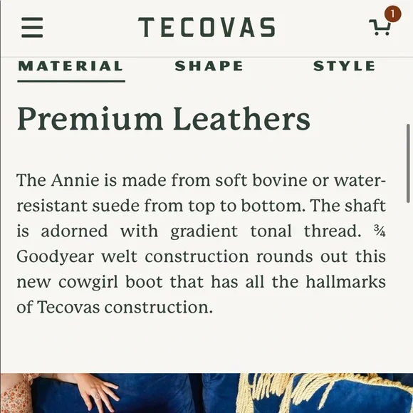 Tecovas | Annie Boots | Size 7 - Picture 6 of 8
